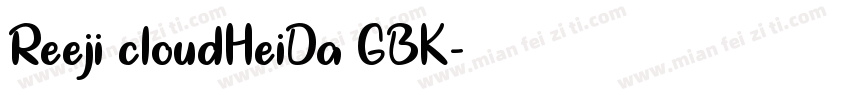 Reeji cloudHeiDa GBK字体转换